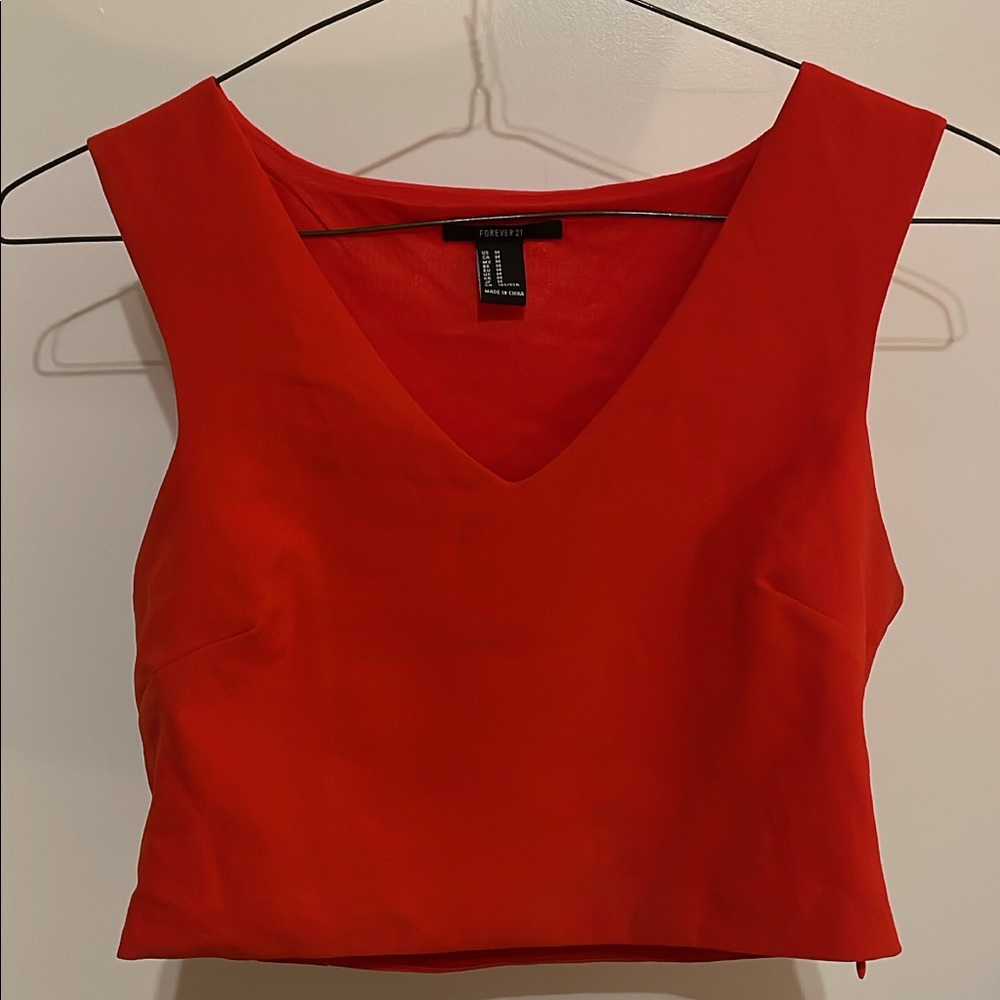Burnt Orange Forever21 Crop Top